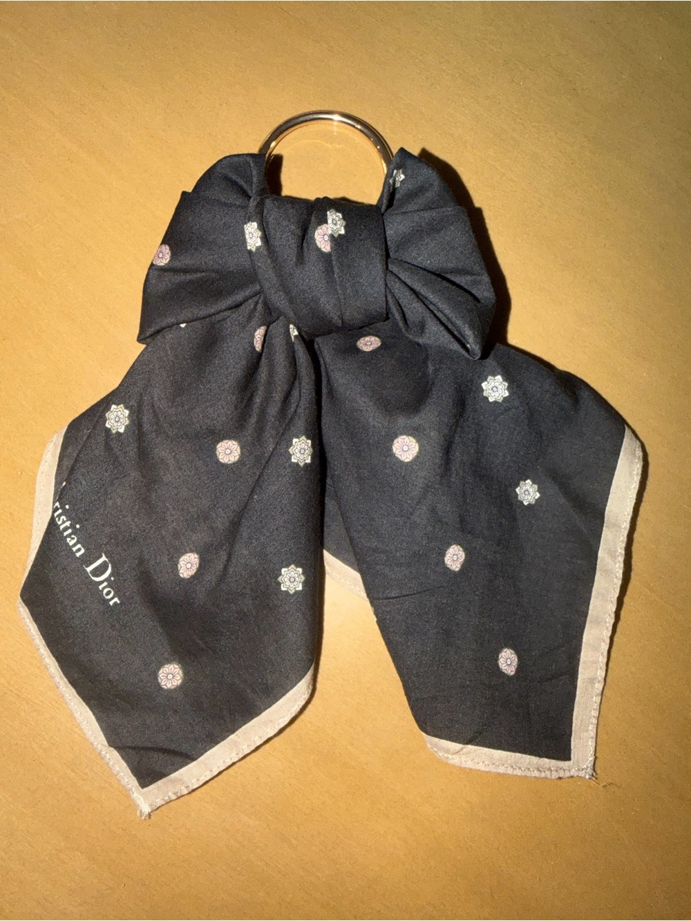 Christian Dior bow scarf